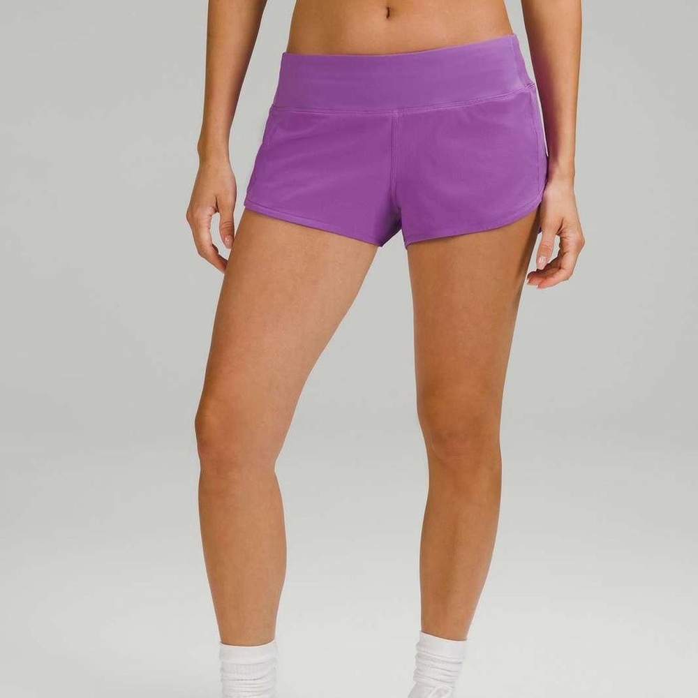 Lululemon purple speed up shorts